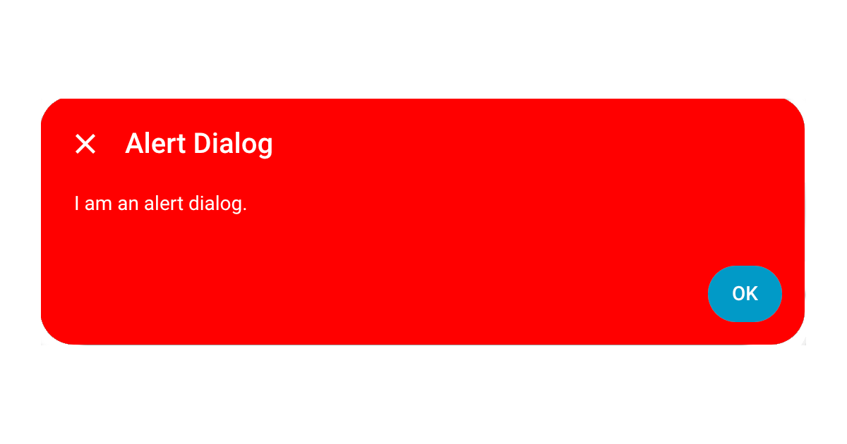 Styled dialog